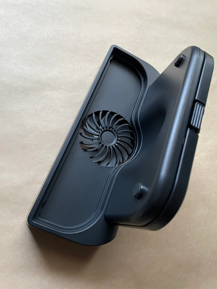 エレコム Switch2用冷却ファンスタンドを上から見た図